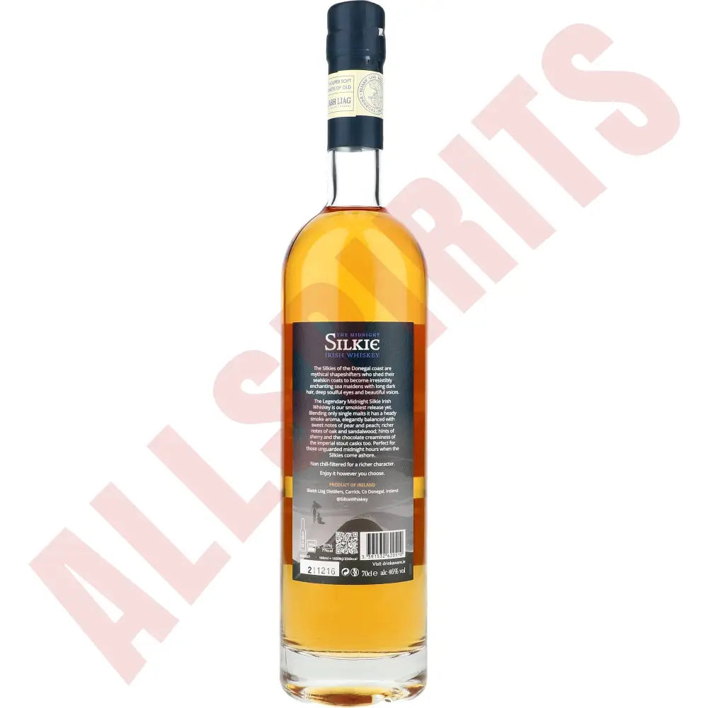 The Legandary Silkie Midnight Blended Irish Whiskey Non Chill Filtered 46% 0,7l - AllSpirits