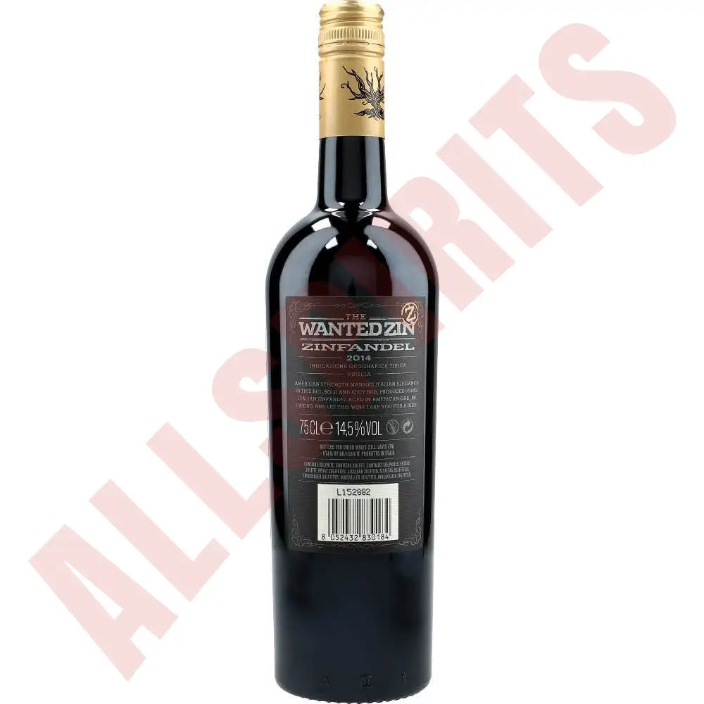 The Wanted Zin Zinfandel 14,5 % 0,75 ltr. - AllSpirits