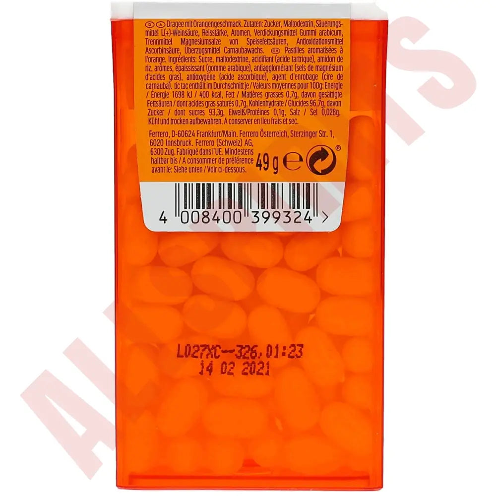 TicTac Orange 49g - AllSpirits