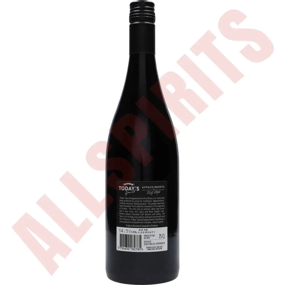 Today´s Special Appassimento Rosso 14,5% 0,75 ltr. - AllSpirits