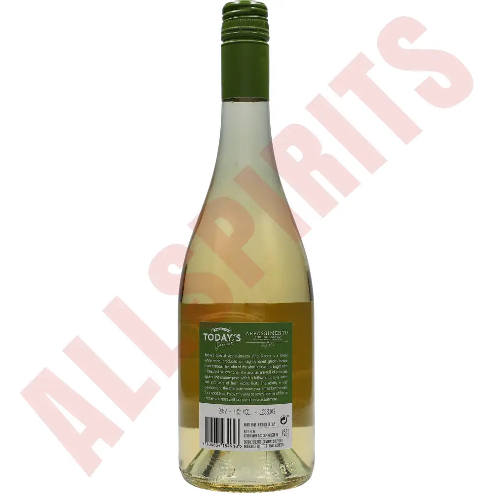 Today's Special Appassimento Puglia Bianco 14% 0,75 ltr. - AllSpirits