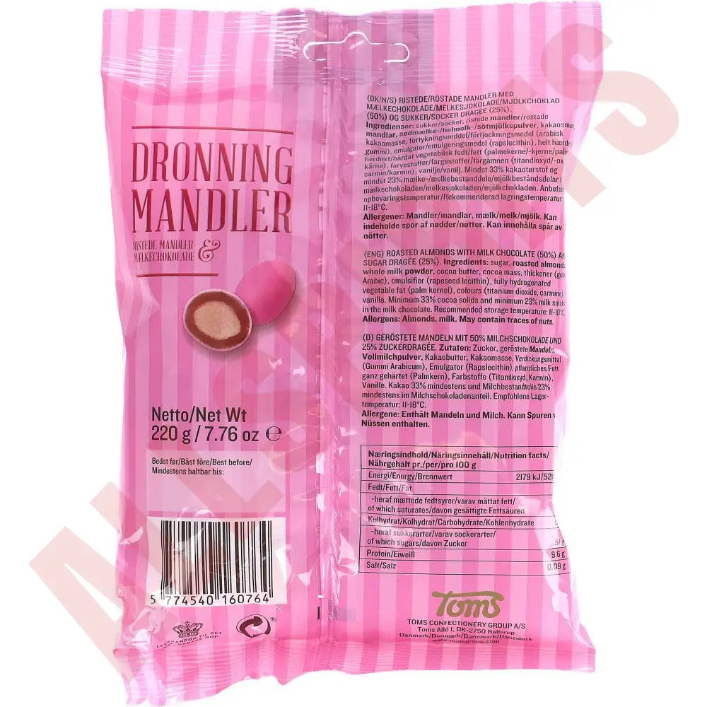 Toms Dronning Mandler 220g - AllSpirits