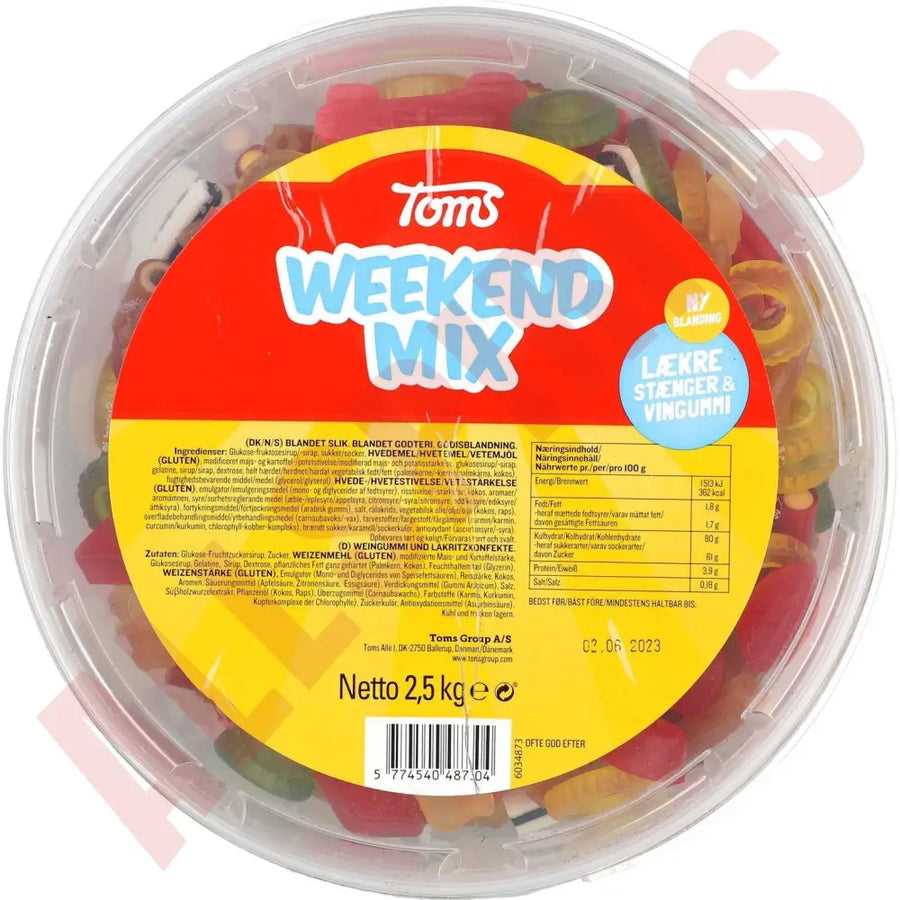 Toms Weekend Mix-Dispay 2,5kg - AllSpirits