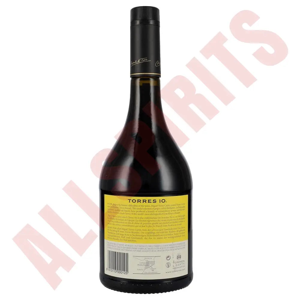 Torres 10 Gran Reserva 38% 1 ltr. - AllSpirits