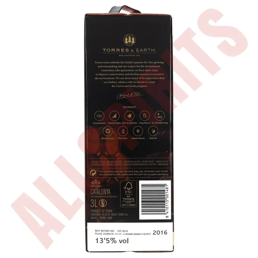 Torres Coronas Tempranillo 13,5% 3 ltr. - AllSpirits