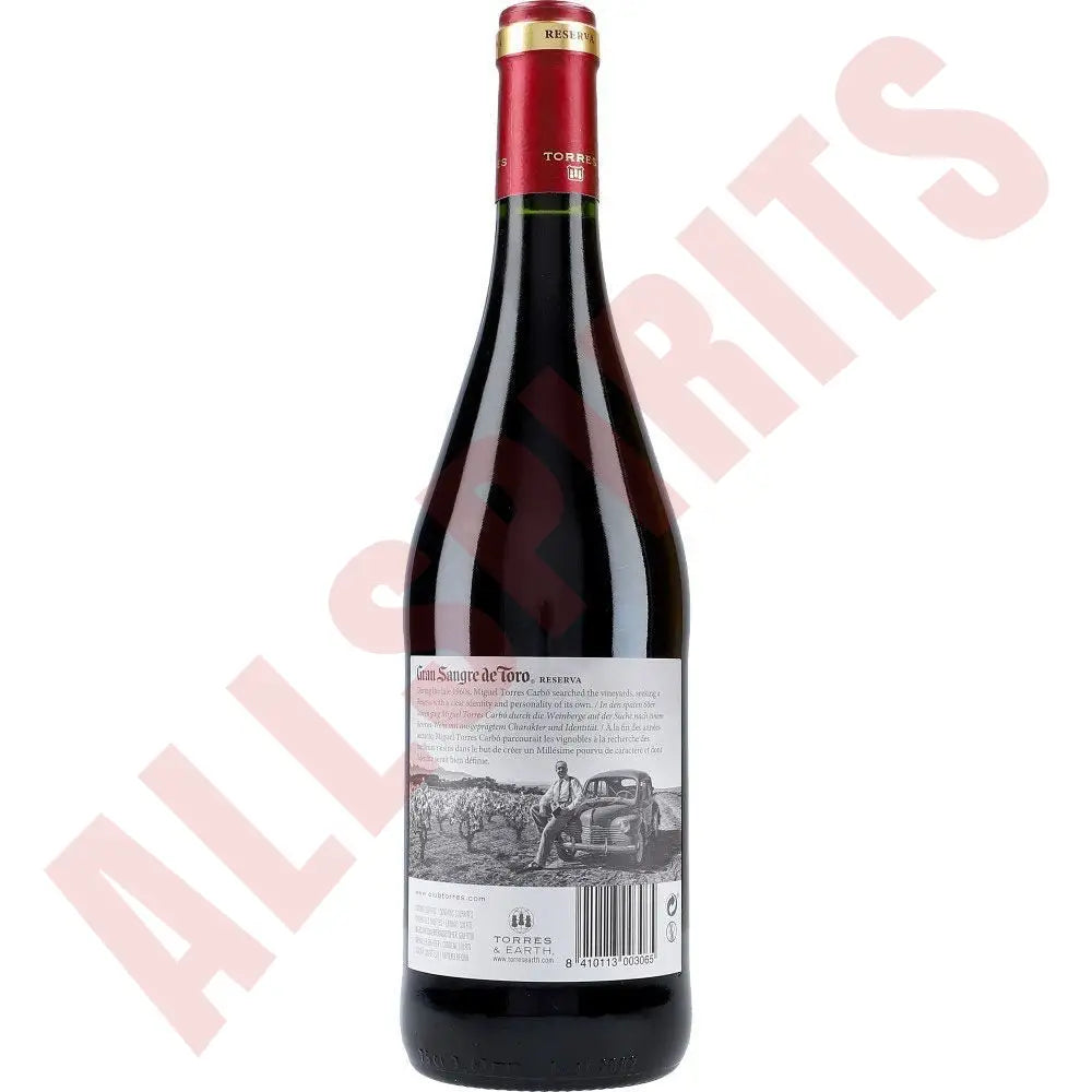 Torres Gran Sangre de Toro Reserva 14,5% 0,75 ltr. - AllSpirits