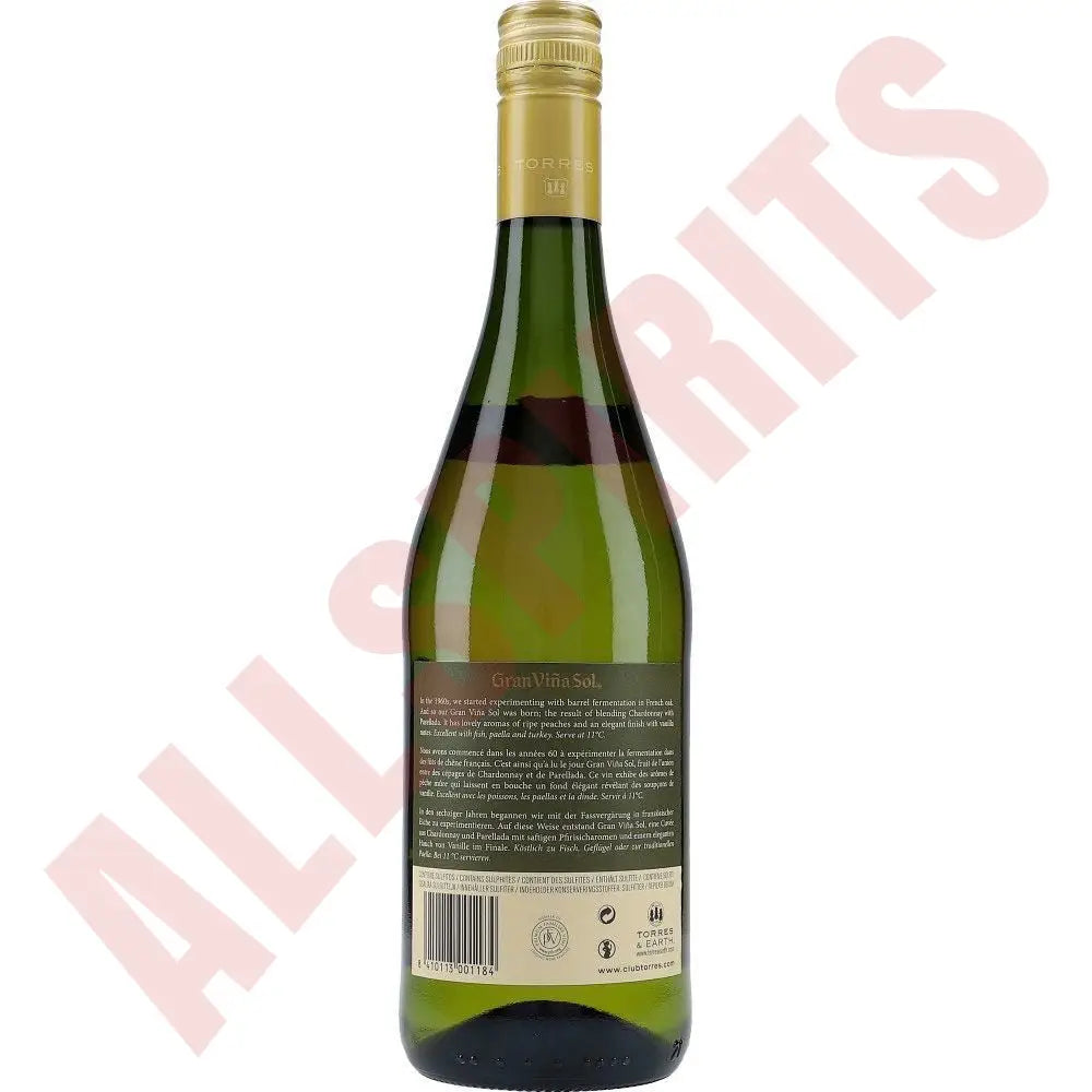 Torres Gran Viña Sol Chardonnay 13,5 % 0,75 ltr - AllSpirits