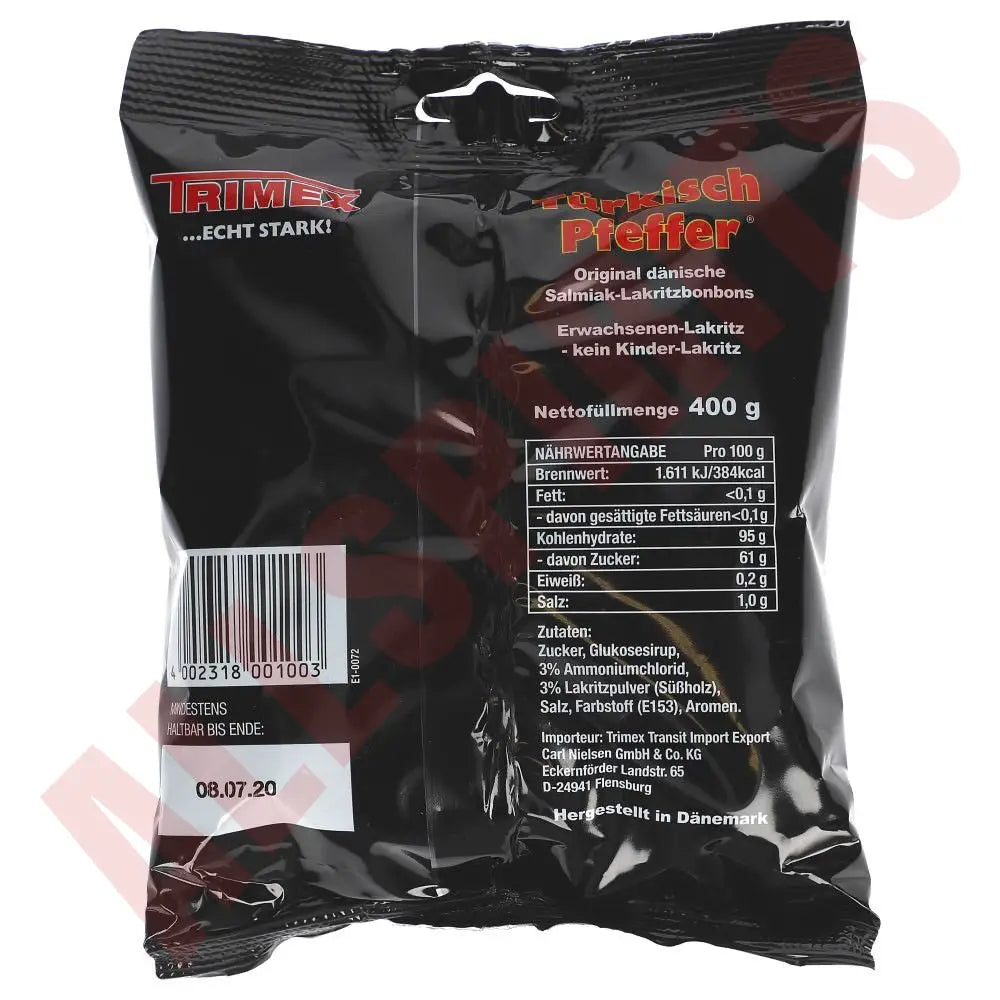 Trimex Türkisch Pfeffer Salmiakbonbons 400g - AllSpirits