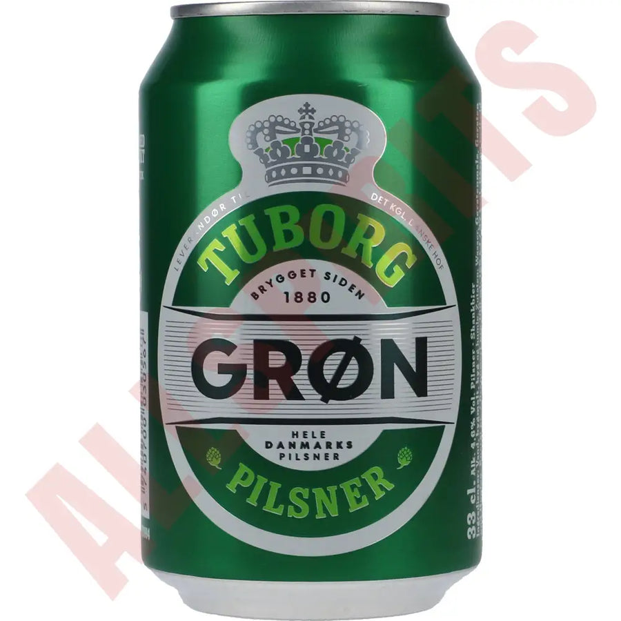 Tuborg Grøn Pilsner 4,6% 24x 0,33 ltr. zzgl. DPG Pfand - AllSpirits