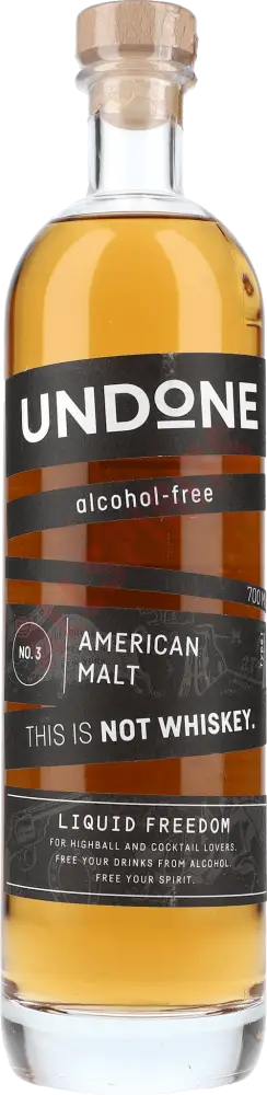 Undone No.3 American Malt Typ alcfree Whisky 0,7 ltr. - AllSpirits