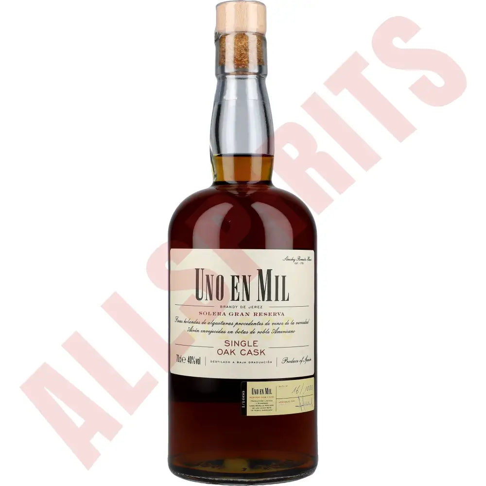 Uno EN MIL 40% 0,7 ltr. - AllSpirits