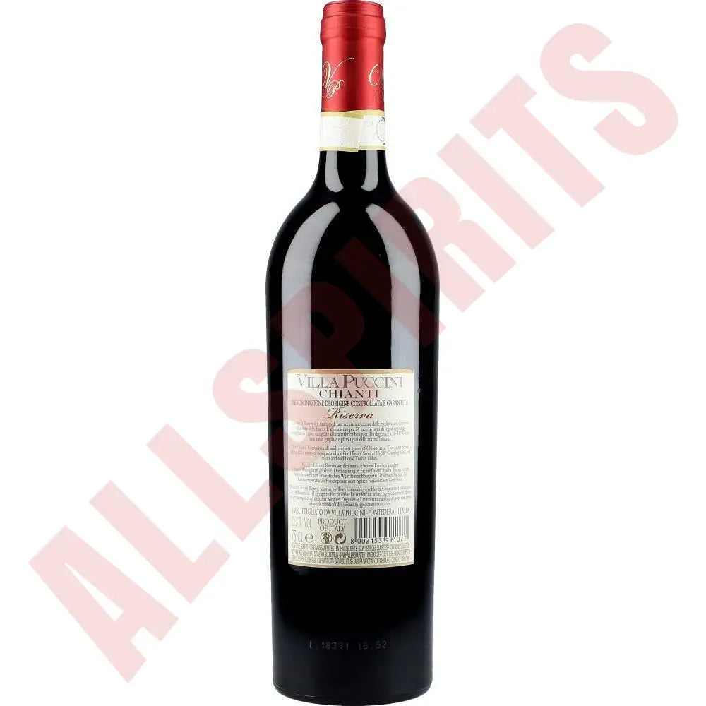 Villa Puccini Chianti Riserva 12,5% 0,75 ltr - AllSpirits