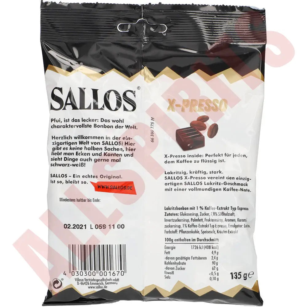 Villosa Sallos X-Presso 135g - AllSpirits