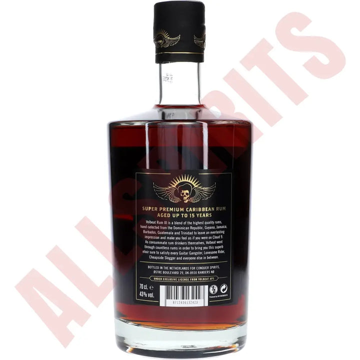 Volbeat Rum 15y 43% 0,7 ltr. - AllSpirits