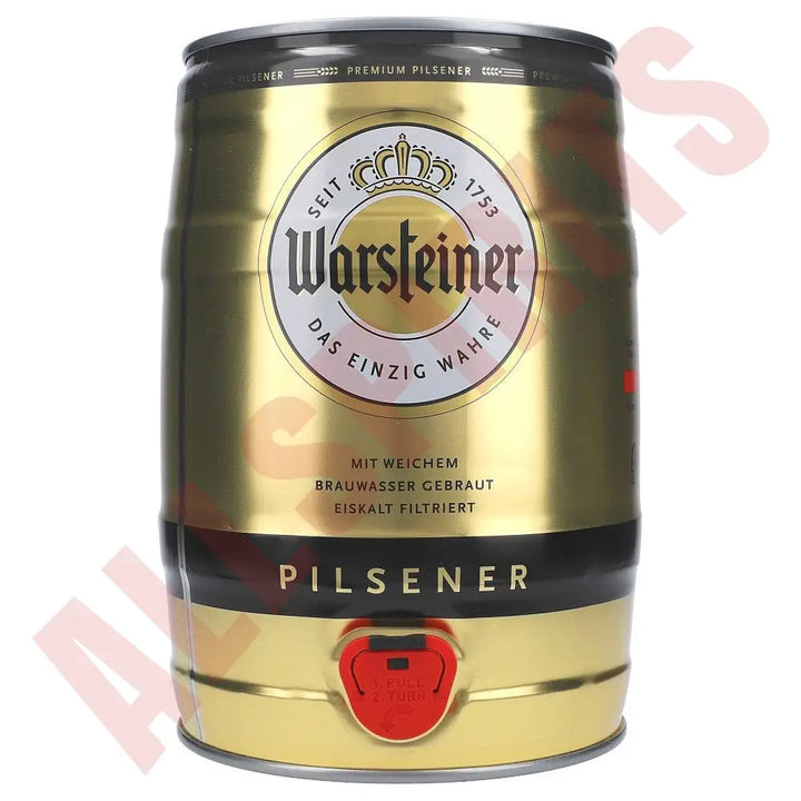 Warsteiner Premium Pilsener Fass 4,8% 5 l - AllSpirits