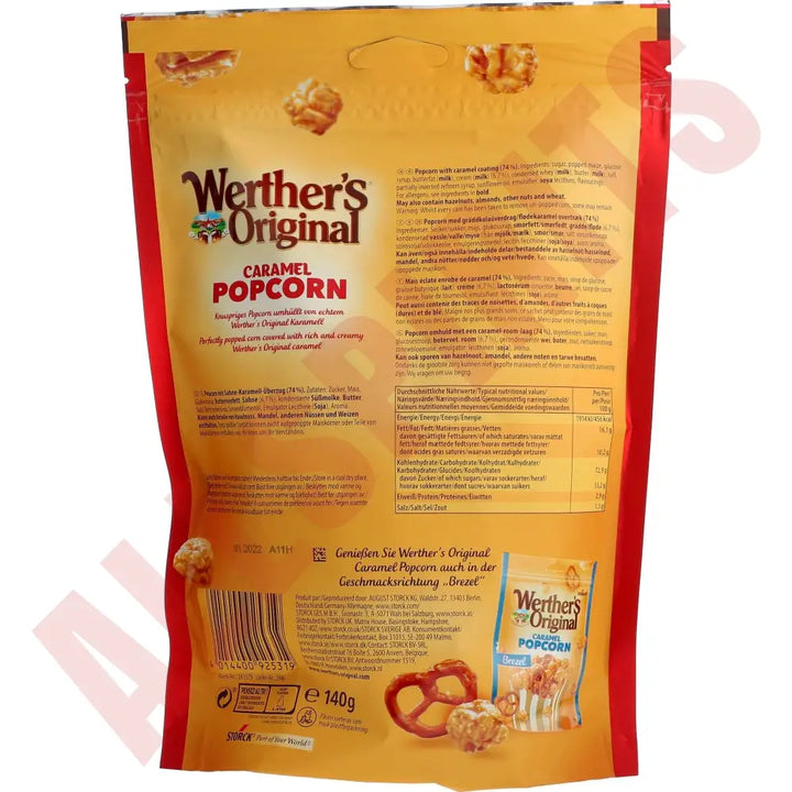 Werther´s Popcorn Caramel 140g - AllSpirits