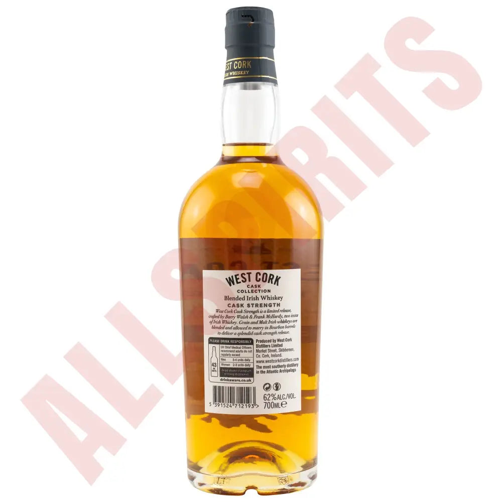 West Cork Cask Strength - Blended Irish Whiskey 62% 0,7l - AllSpirits