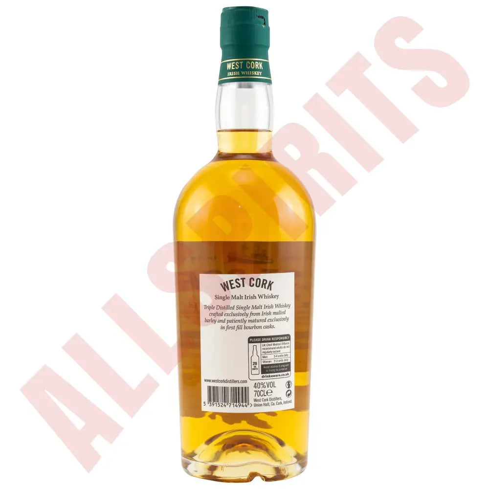 West Cork Single Malt Irish Whiskey 40% 0,7 ltr. - AllSpirits