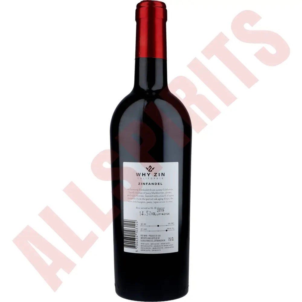 WhyZin Zinfandel 14,5% 0,75 ltr. - AllSpirits