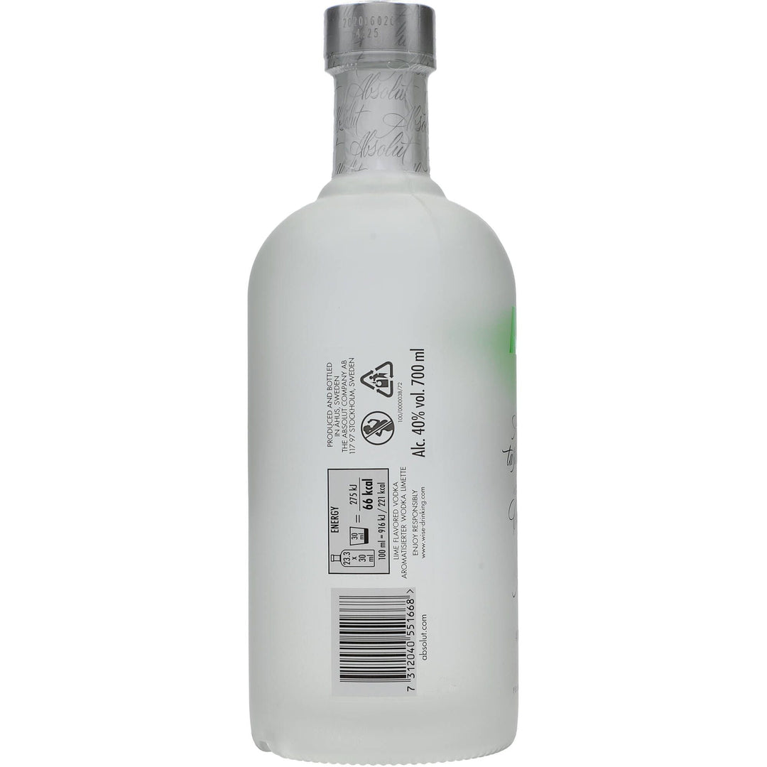 Absolut Lime Vodka 40% 0,7 ltr. - AllSpirits
