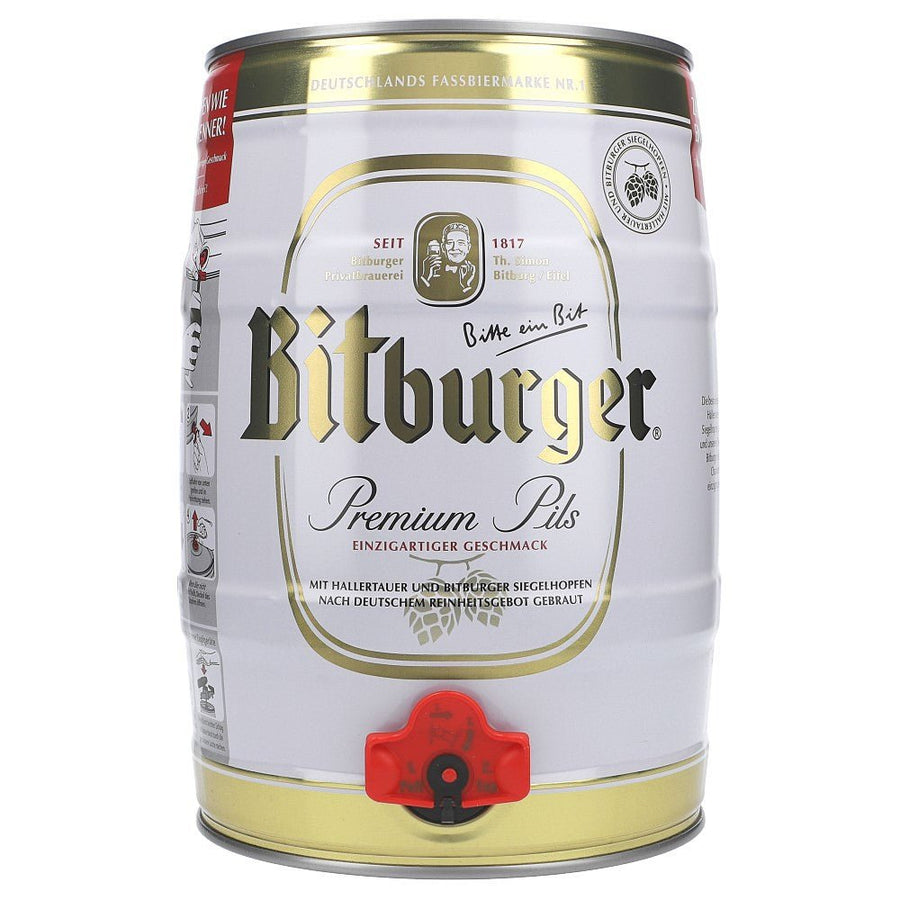 Bitburger Pils 4,8% 5 ltr. - AllSpirits