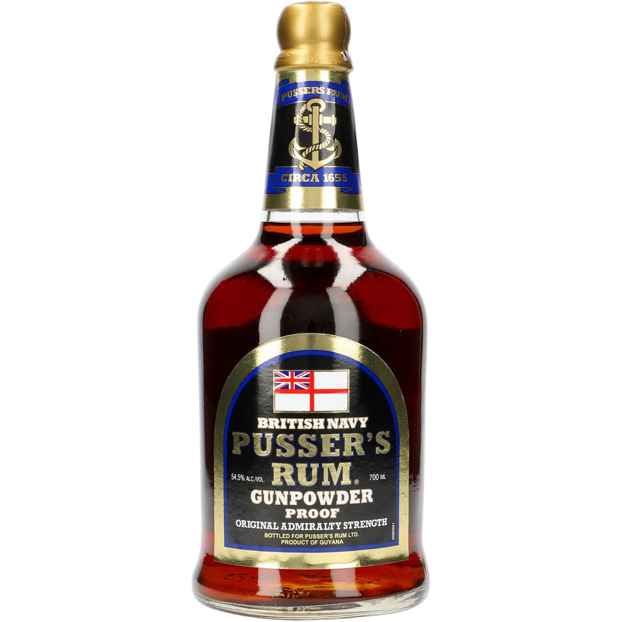 British Navy Pusser´s Rum Gunpowder 54,5% 0,7 ltr. - AllSpirits