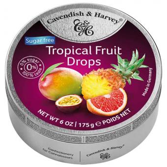 C&H Tropical Fruit Drops Sugar free 175g - AllSpirits