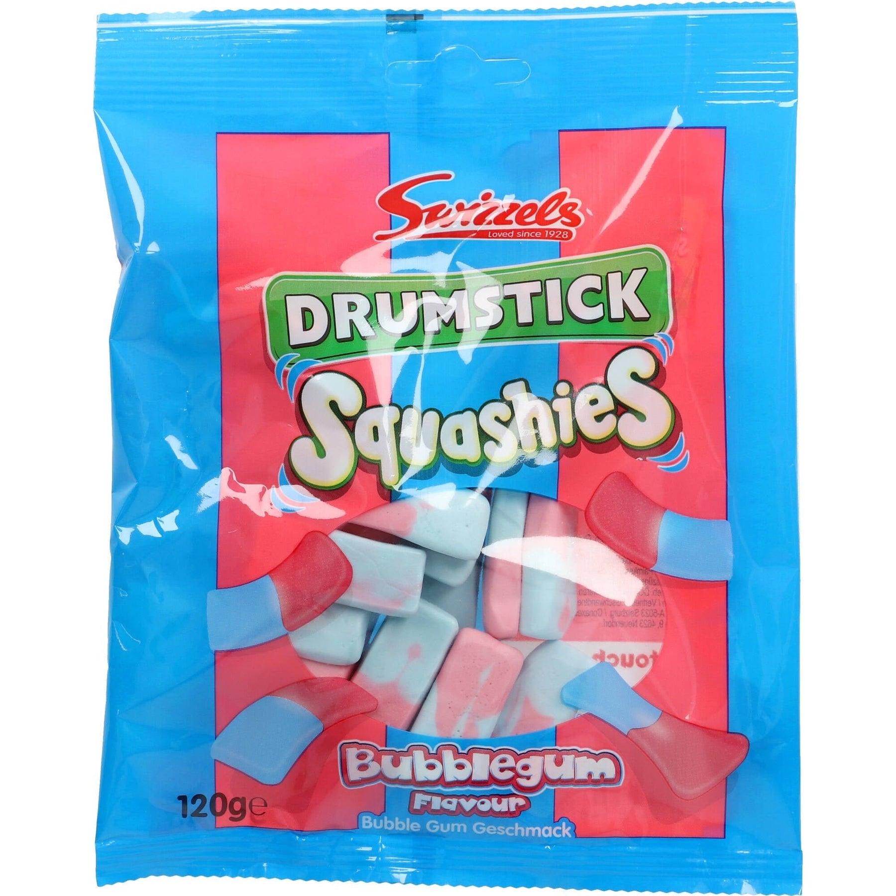 Drumstick DOK Squashies Flavour Gum 120g Swizzels Bubble AllSpirits –