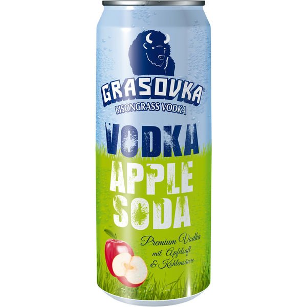 DPG Grasovka Vodka Apple Soda 10% 12x 0.33 ltr. - AllSpirits
