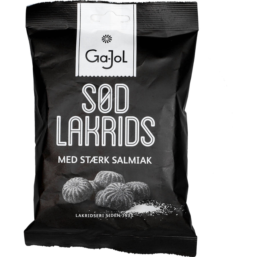 Ga-jol Sod Lakrids med Stark Salmiak 140g - AllSpirits