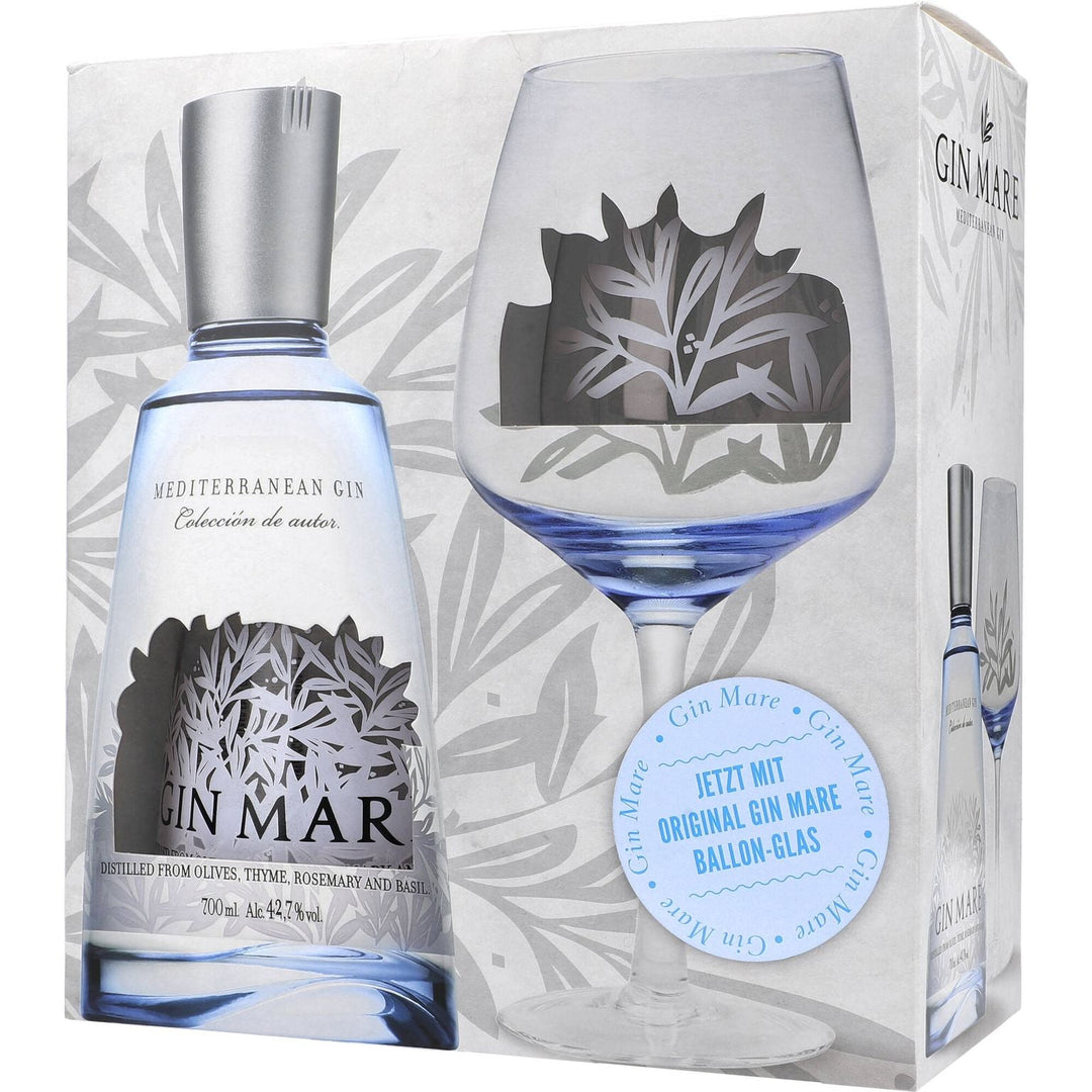 Gin Mare + Glas 42,7% 0,7 ltr. - AllSpirits