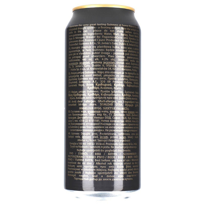Guinness Draught Stout 4,2% 24x0,44l zzgl. DPG Pfand - AllSpirits