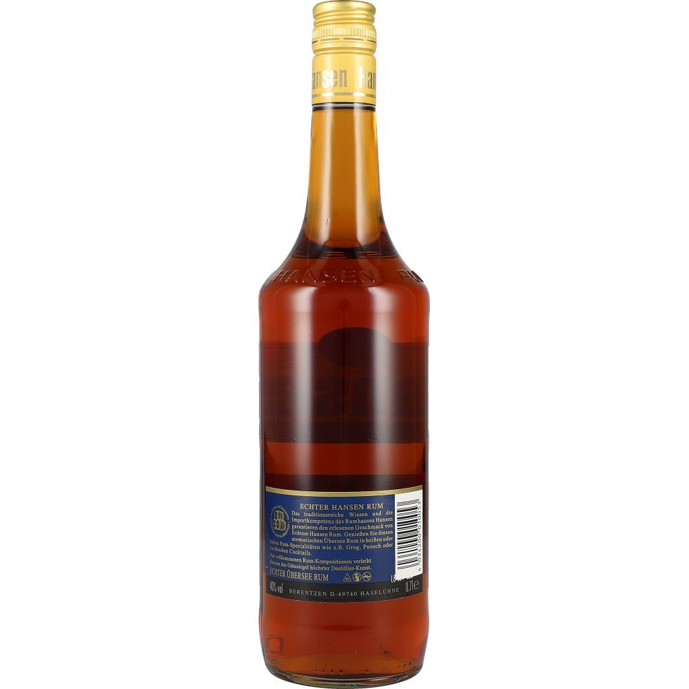 Hansen Rum Blau 40% 0,7 ltr. - AllSpirits