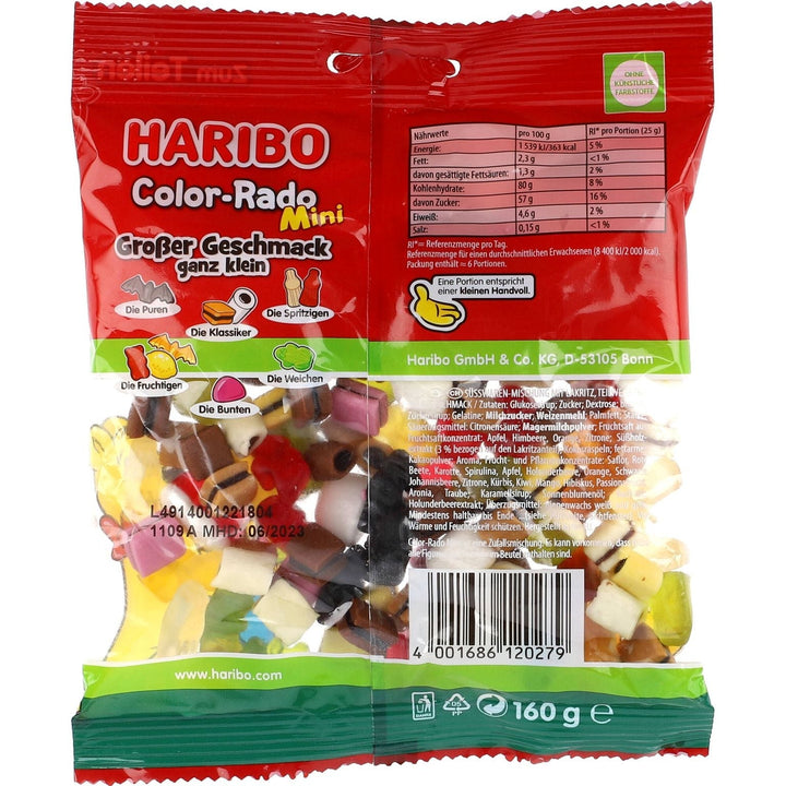 Haribo Mini Color-Rado 20 BT 160 g - AllSpirits