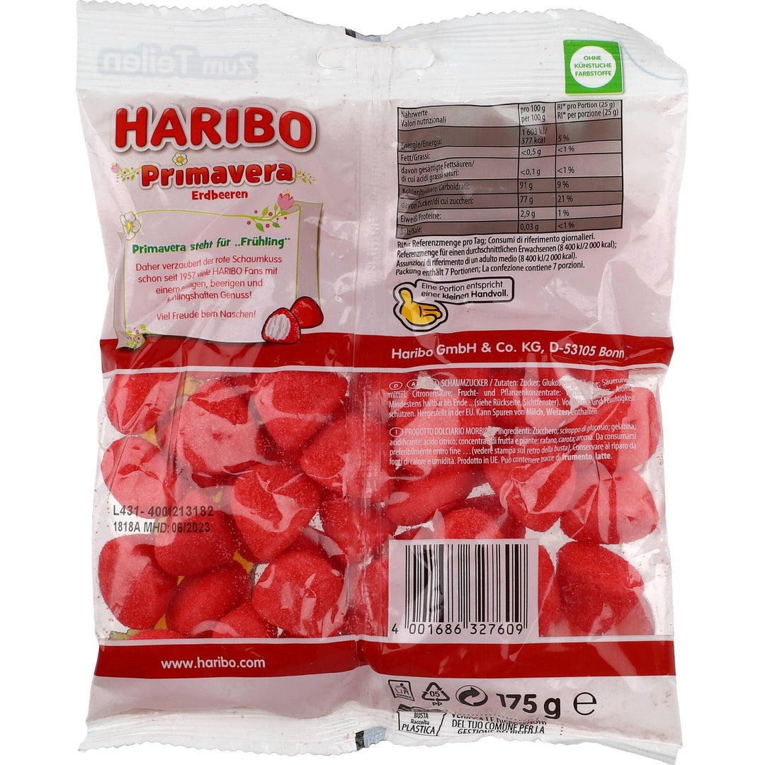 Haribo Primavera Erdbeeren 10 BT 175 g - AllSpirits