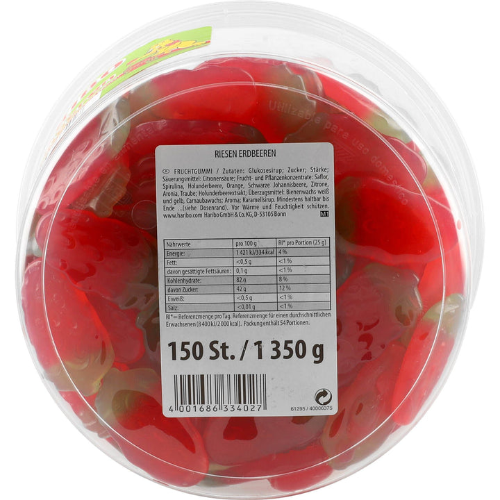 Haribo Riesen Erdbeeren 150 Stk. 1350g - AllSpirits