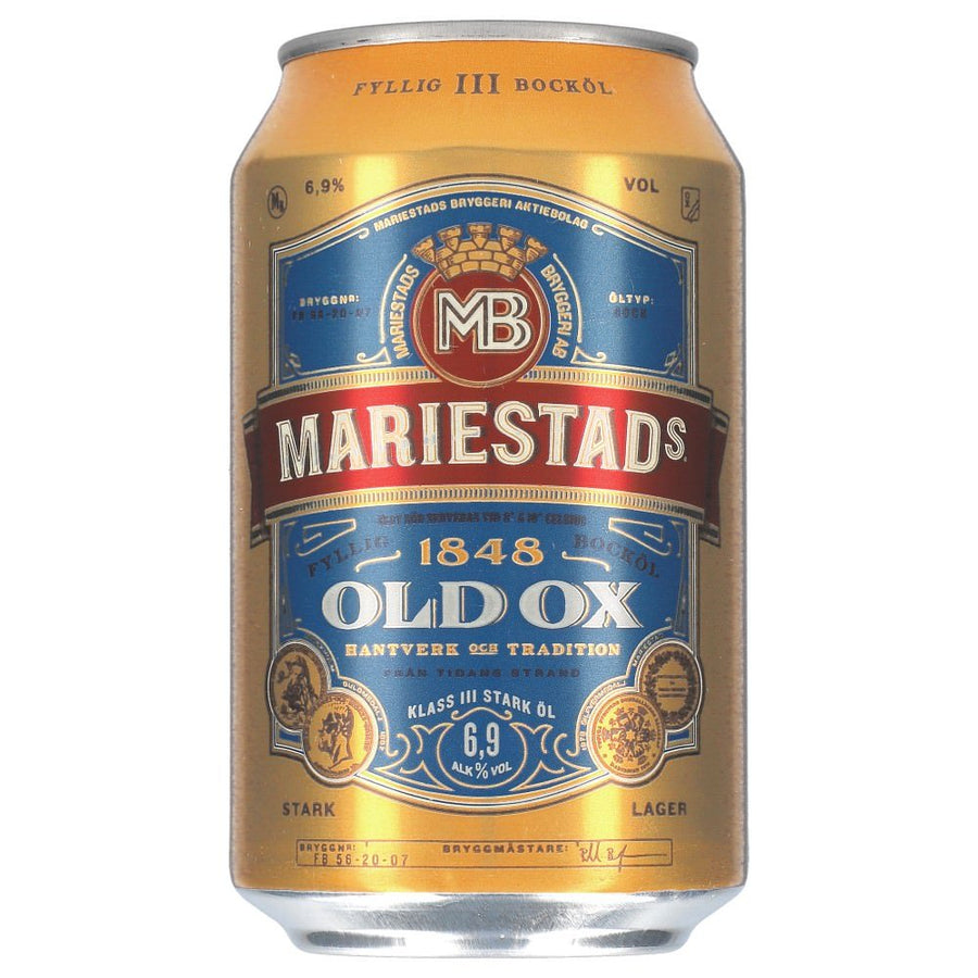 Mariestads Old Ox 6,9% 24x 0,33 ltr. zzgl. DPG Pfand - AllSpirits