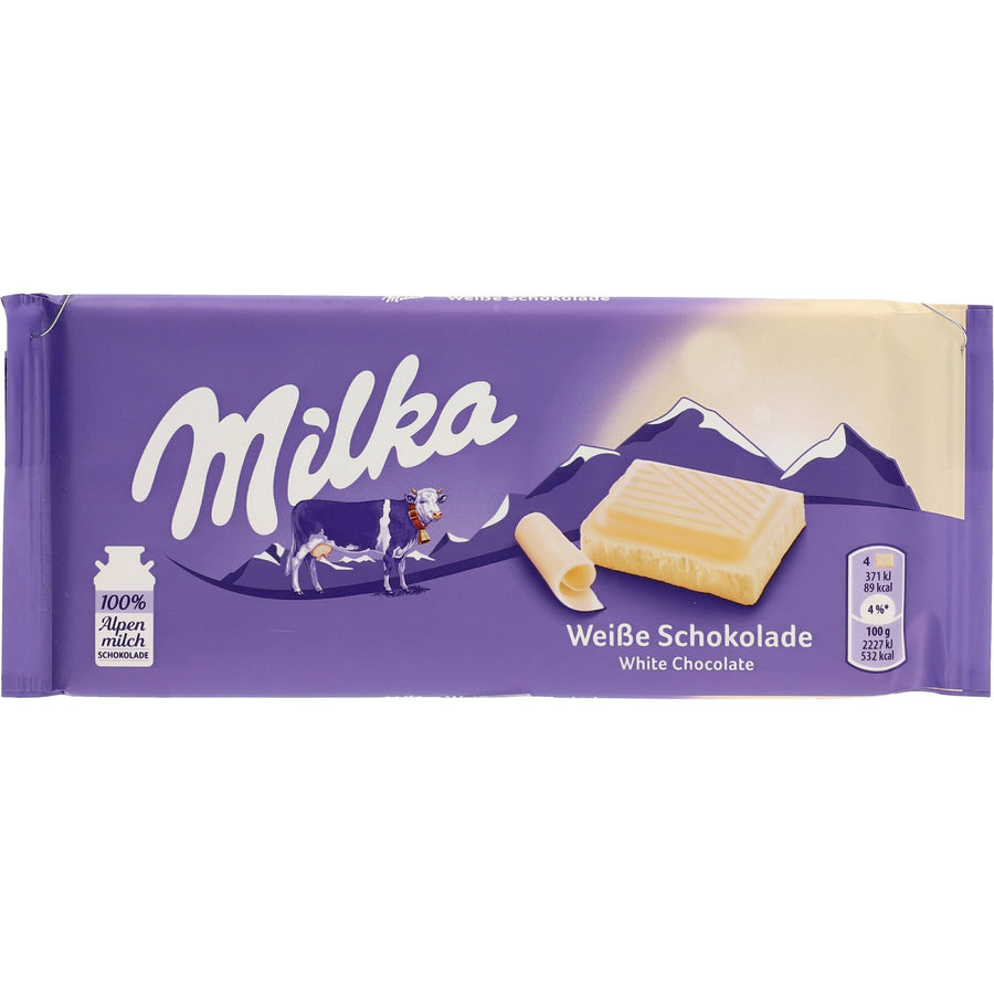 Milka Weisse Schokolade 100g - AllSpirits