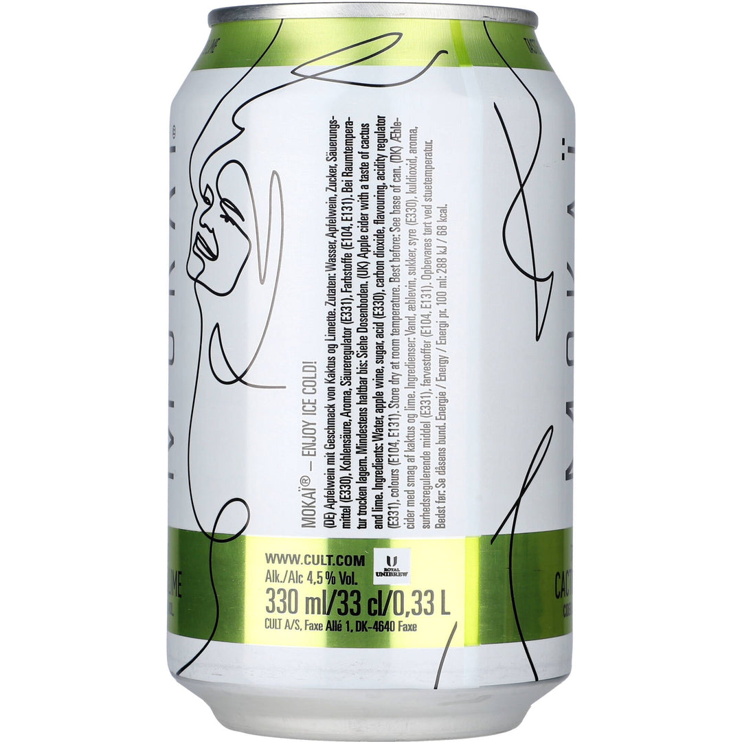 Mokai Cactus & Lime Cider 4,5% 18x 0,33 ltr. zzgl. DPG Pfand - AllSpirits