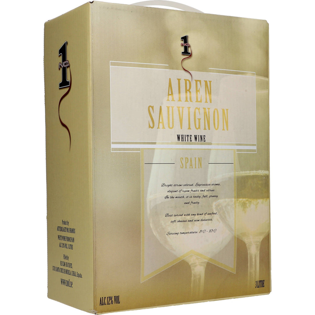 No.1 White Wine Spain 12% 3 ltr. - AllSpirits