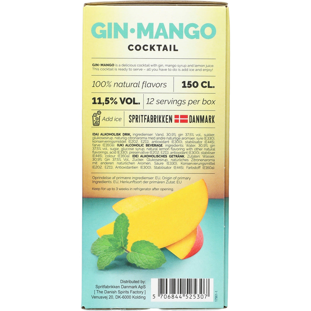 Nordic by Nature Gin-Mango 11,5% 1,5 ltr. BIB - AllSpirits