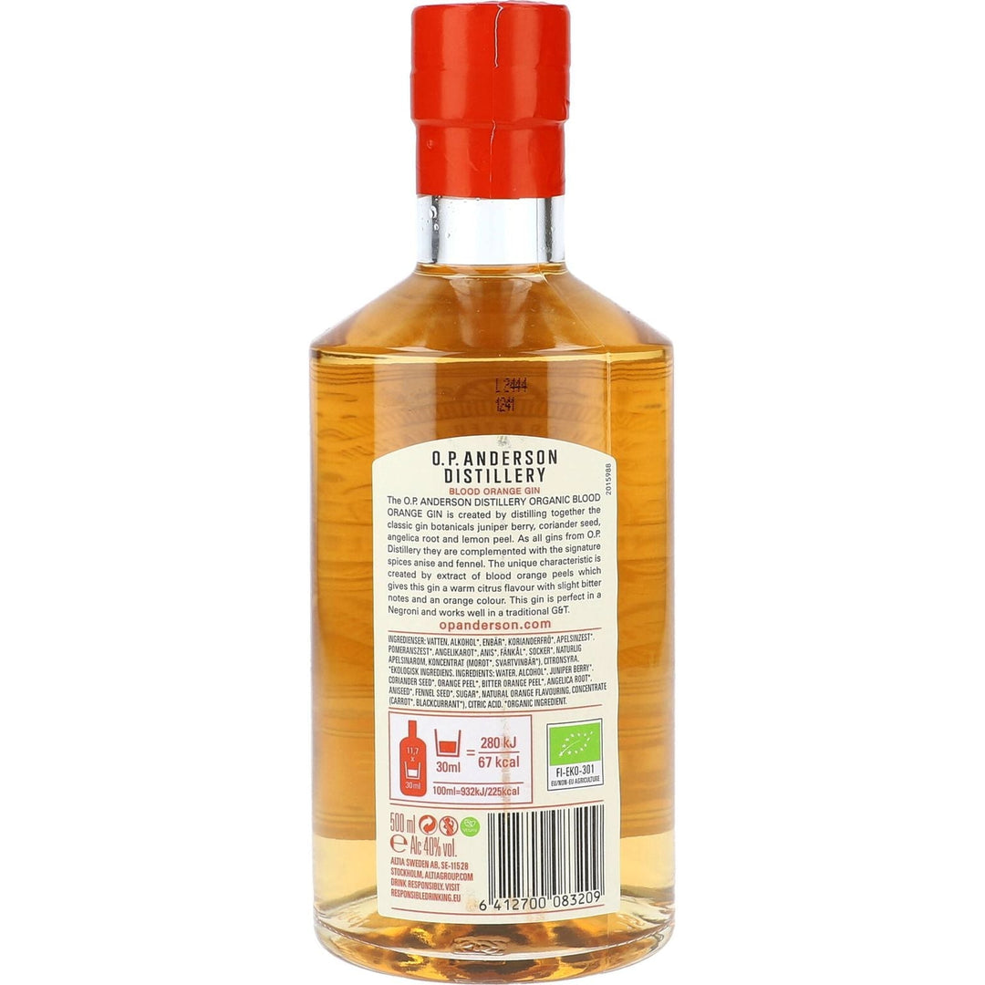 OP Anderson Blood Orange Gin 40% 0,5 ltr. - AllSpirits