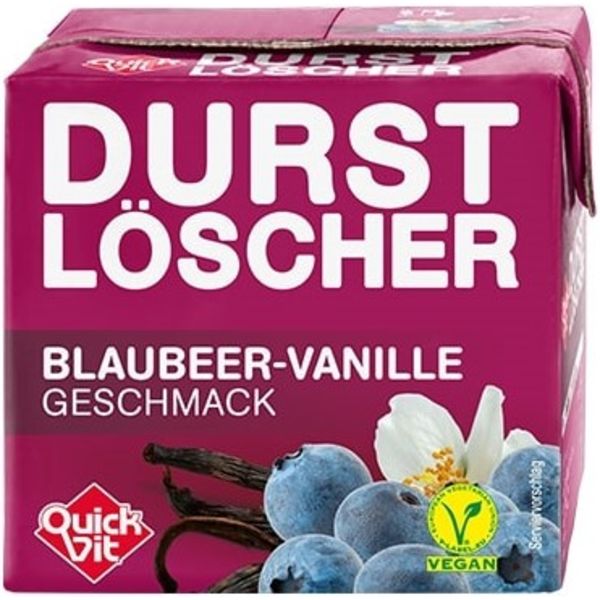 QuickVit Durstlöscher Blaubeere-Vanille 0,5 ltr. - AllSpirits