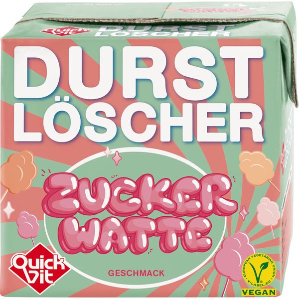 QuickVit Durstlöscher Zuckerwatte 0,5 ltr. - AllSpirits