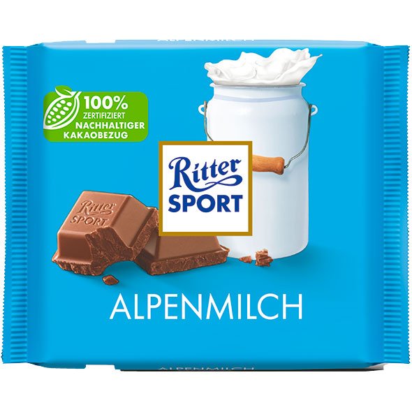 Ritter Sport Schokolade Alpenmilch 100g - AllSpirits