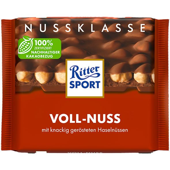 Ritter Sport Schokolade Voll-Nuss 100g - AllSpirits