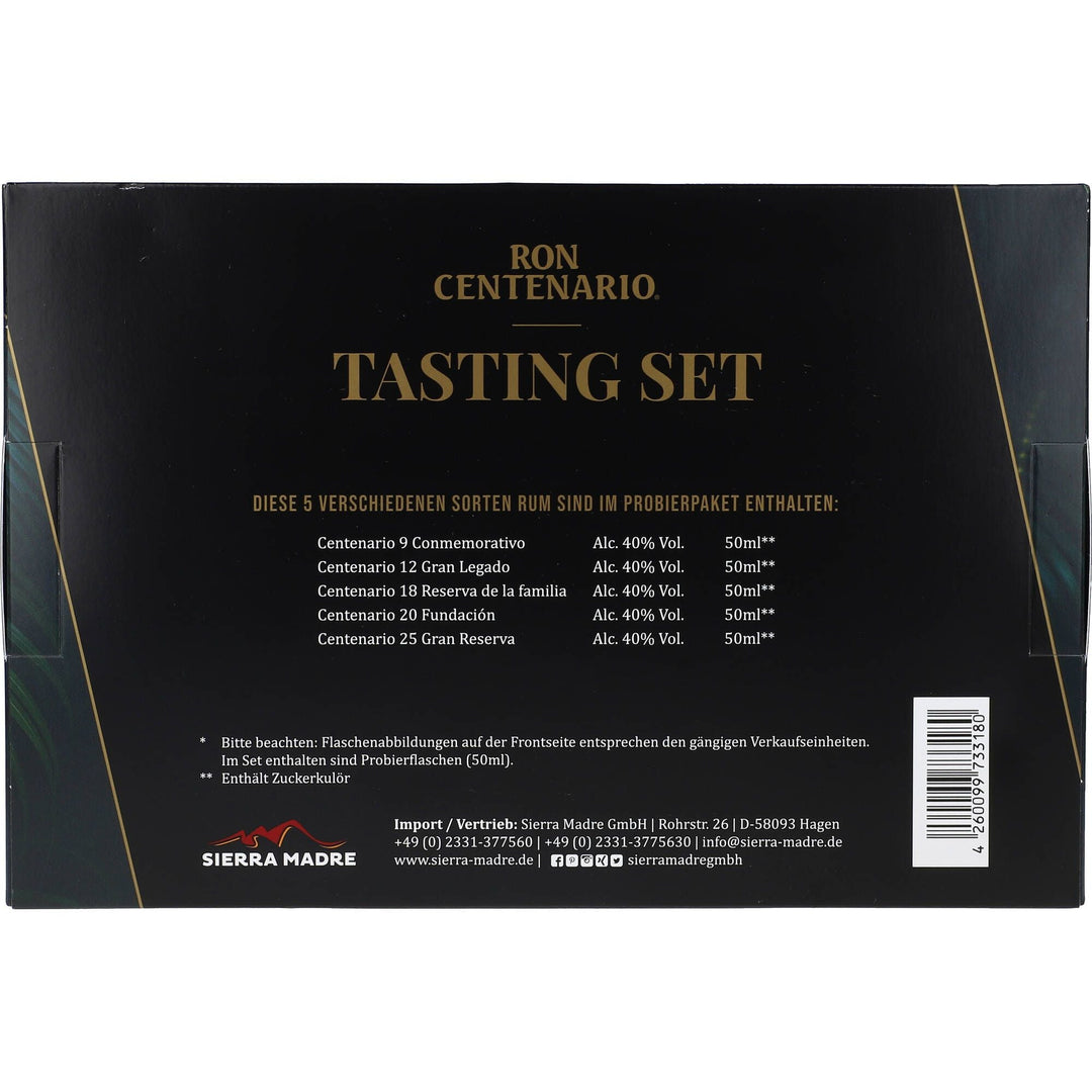 Ron Centenario Rum Tasting – 5x ltr. AllSpirits 0,05 Set