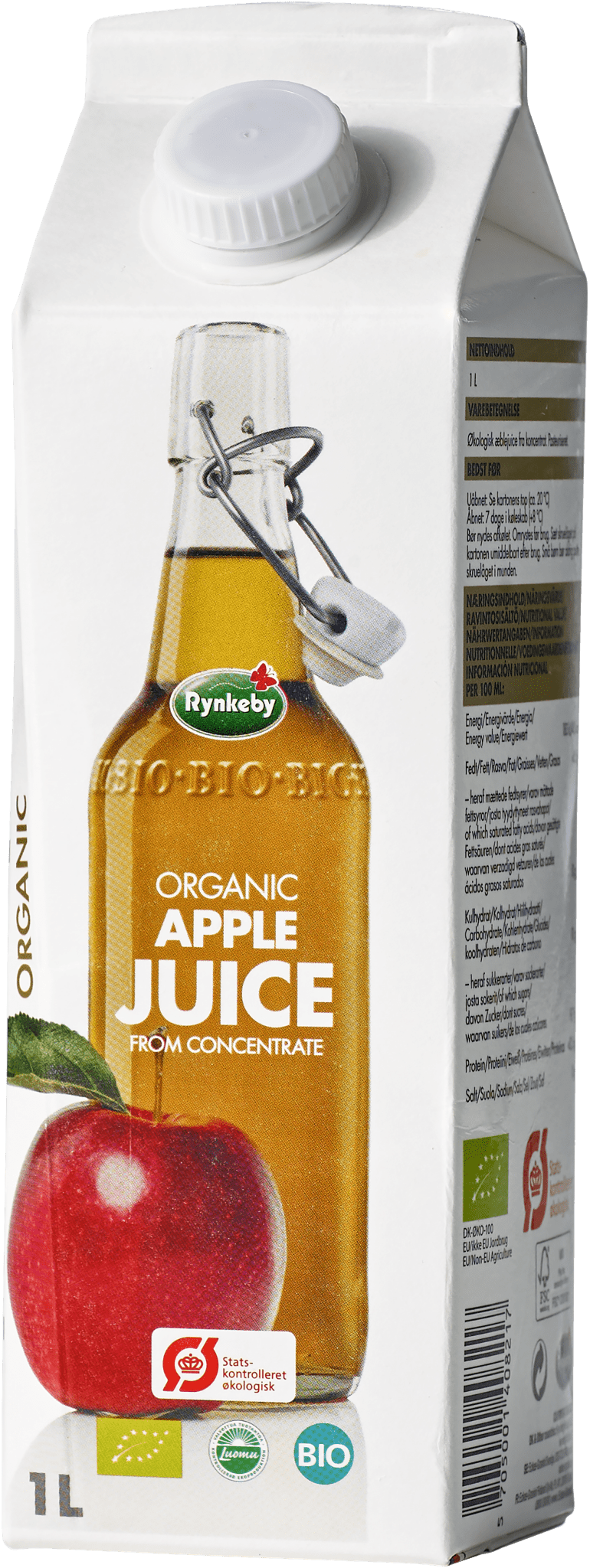 Rynkeby BIO Apple Juice 1L - AllSpirits