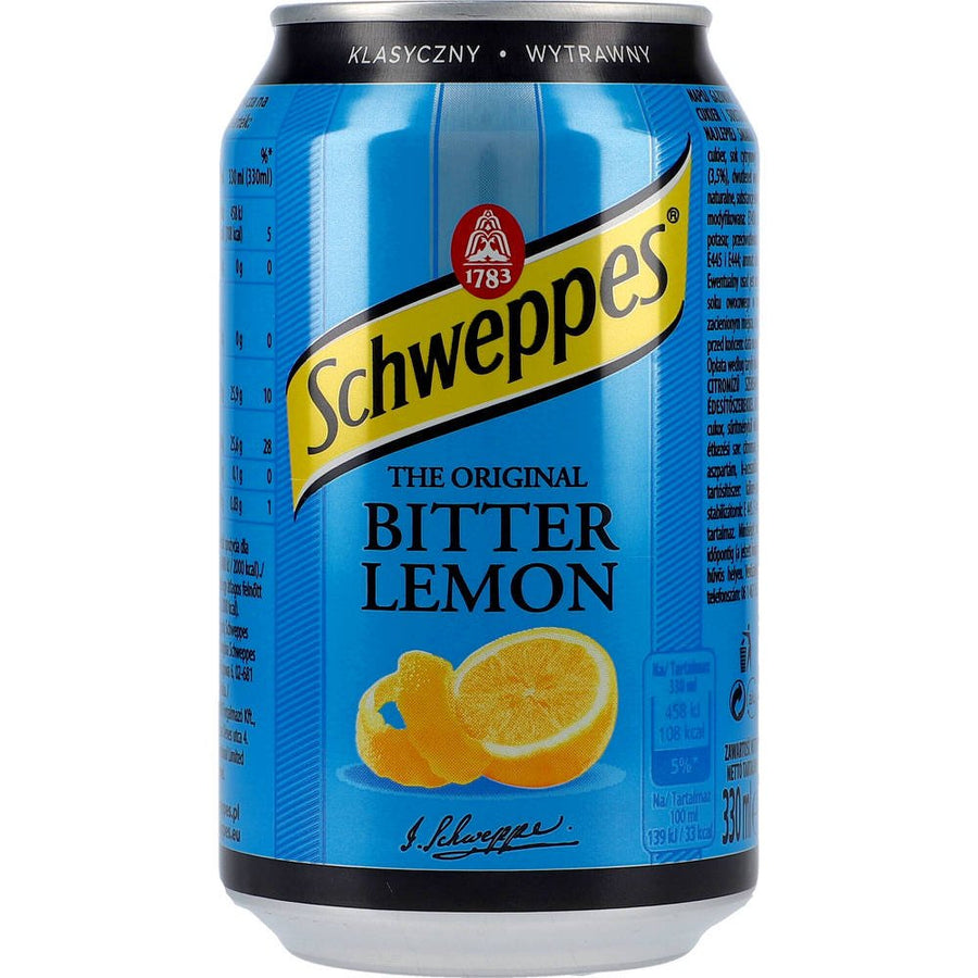 Schweppes Bitter Lemon 24x 0,33 ltr. zzgl. DPG Pfand - AllSpirits