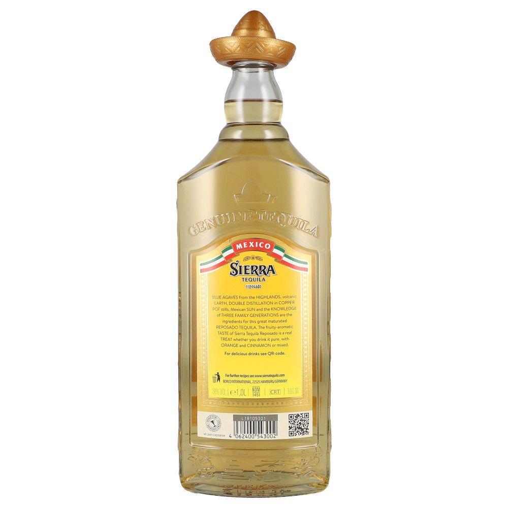 Sierra Tequila Reposado 38% 1 ltr. - AllSpirits
